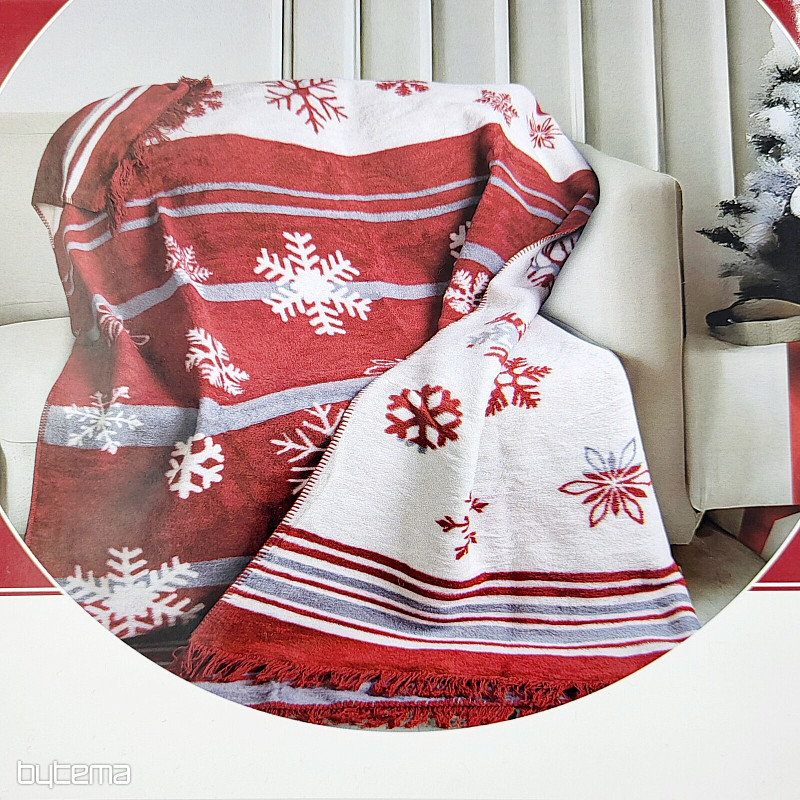 Kocyk świąteczny PŁATKI