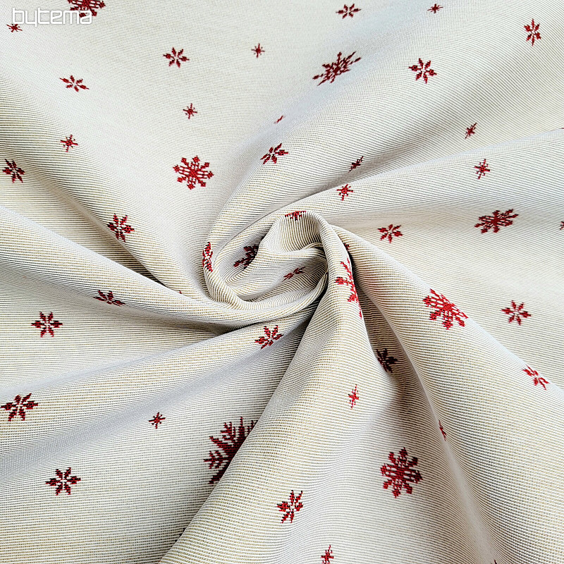 Tkanina gobelinowa SOFT FLAKE RED