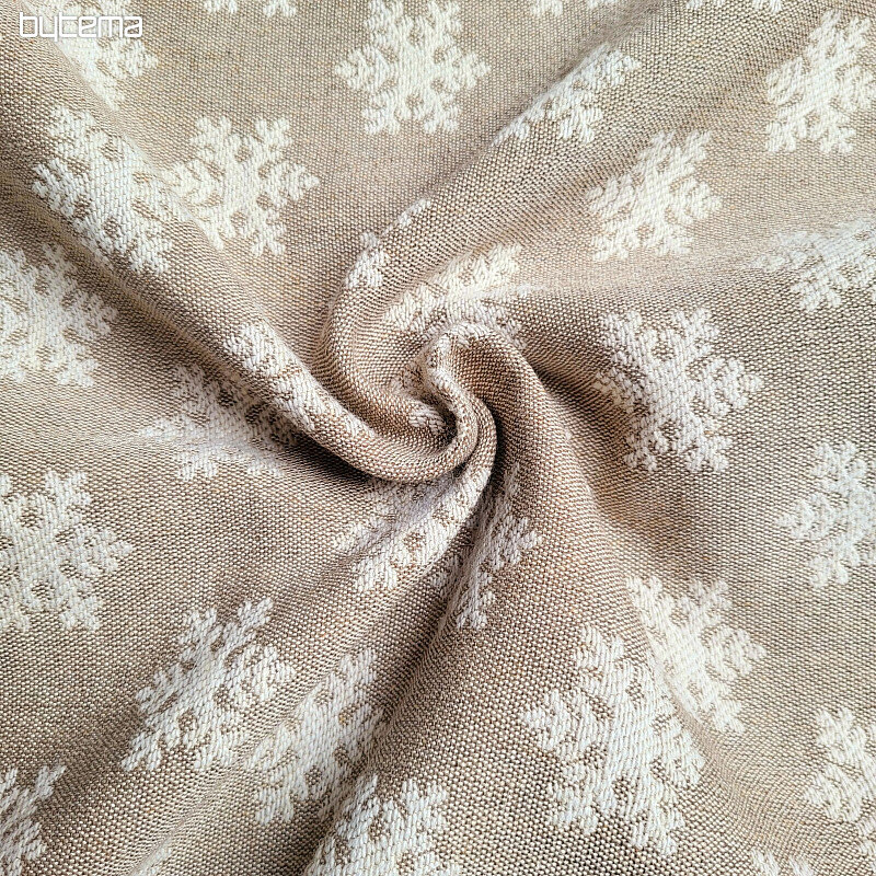 Luksusowa tkanina dekoracyjna FLAKES BEIGE