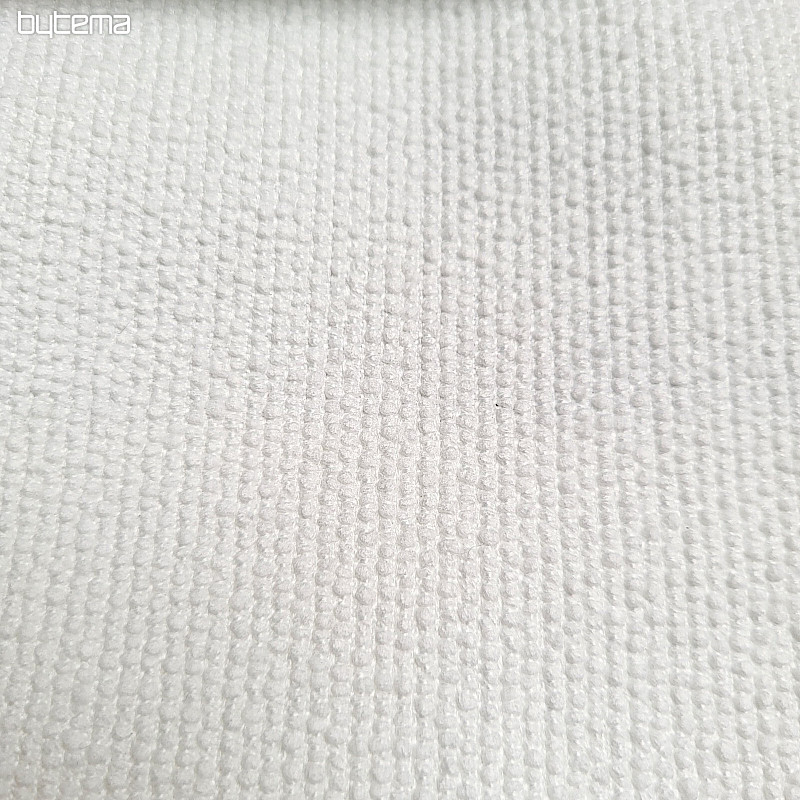 Luksusowa, monochromatyczna, designerska tkanina dekoracyjna GERSTER 77052/10 BIAŁA