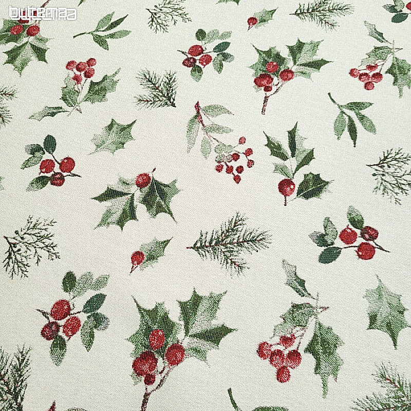 Luksusowa tkanina dekoracyjna HOLLY GREEN