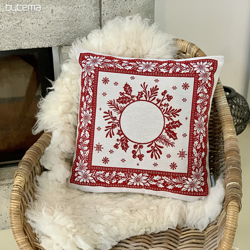 Okładka na gobelin świąteczny FOLK CHRISTMAS 2 czerwony