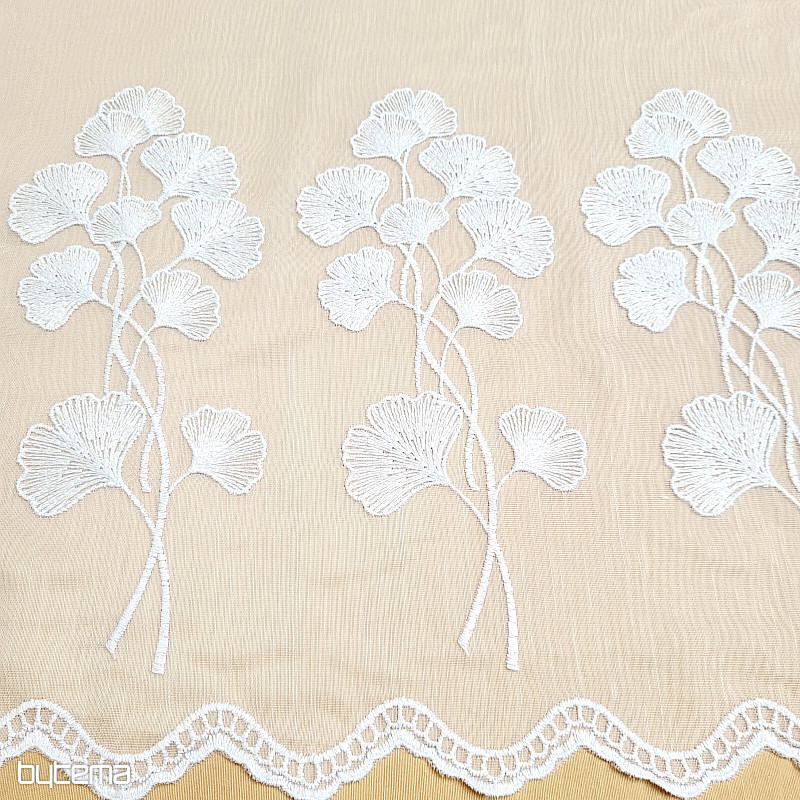 Zasłona 835 GINKO biała