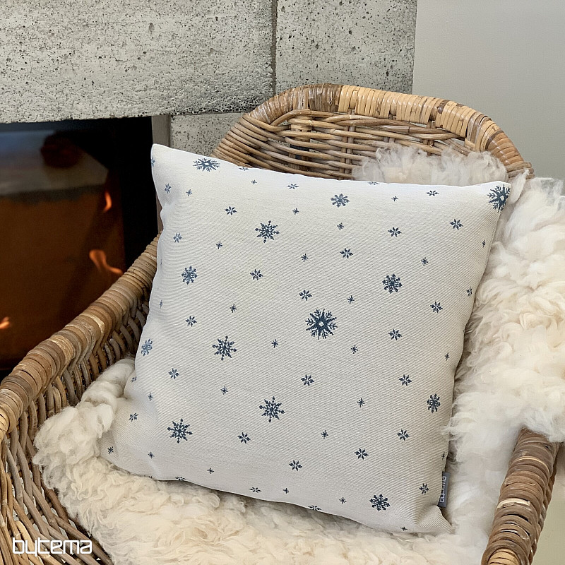 Okładka na gobelin świąteczny Drobne płatki NIEBIESKIE