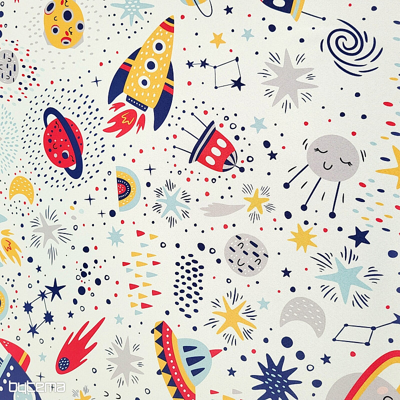 Tkanina dekoracyjna BLACK OUT SPACE