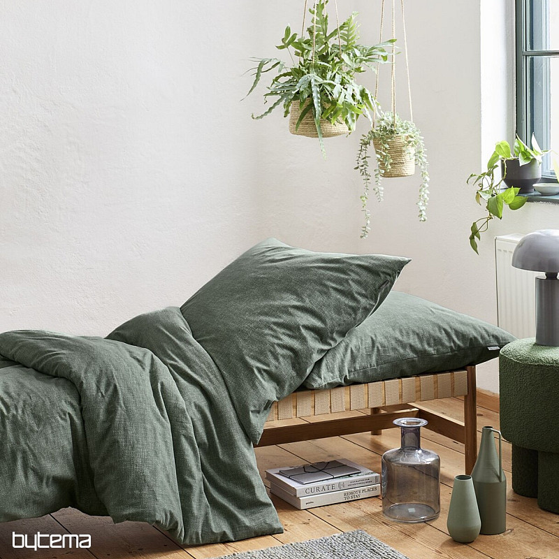 Luksusowa pościel flanelowa IRISETTE KOALA 8544-30 zielona