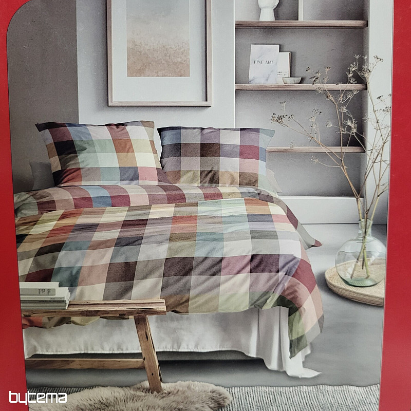 Pościel flanelowa luksusowa IRISETTE ZOBEL 8600-90 MULTI CHECK