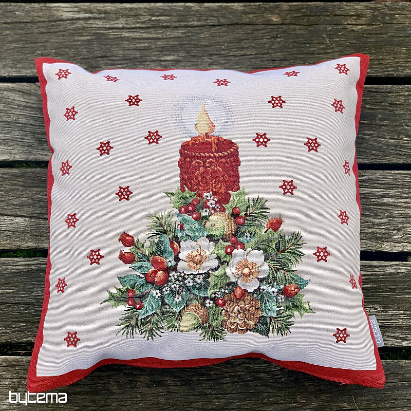 Okładka na gobelin świąteczny ŚWIECA BOŻONARODZENIOWA II