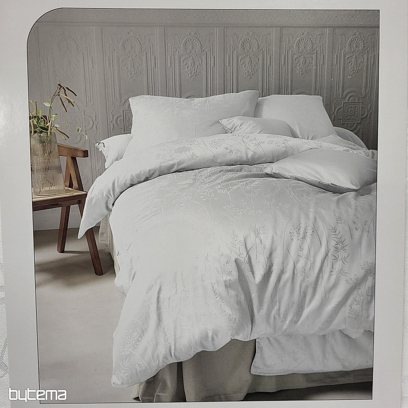 Luksusowy bawełniany adamaszek RIO WHITE