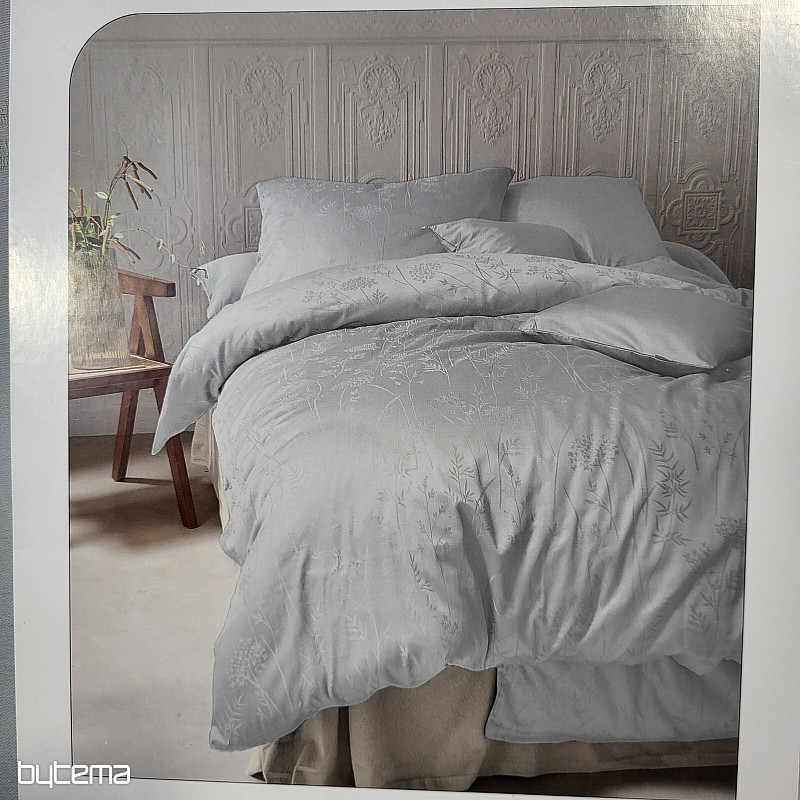 Luksusowy bawełniany damaszek RIO LIGHT GREY
