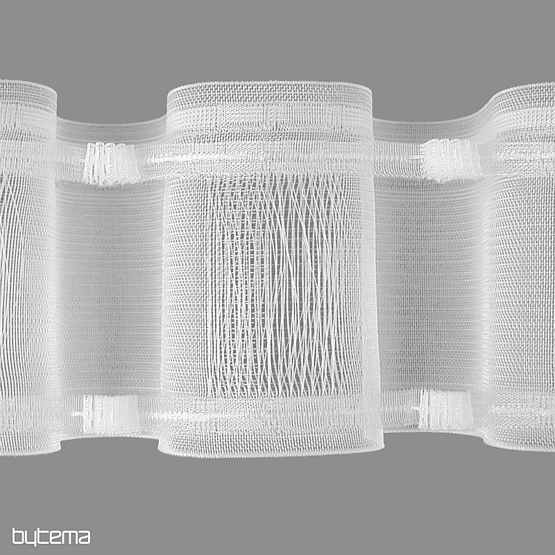 Zasłona WAVE 10 cm, 1:2 - suwak/drążek