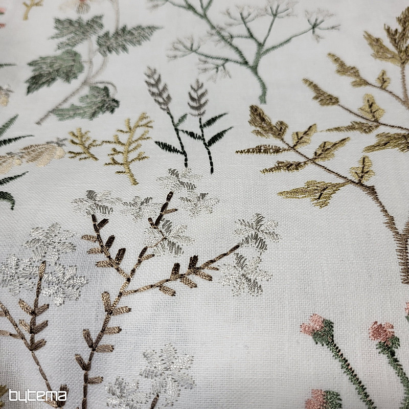 Szalik haftowany GINGER WHITE