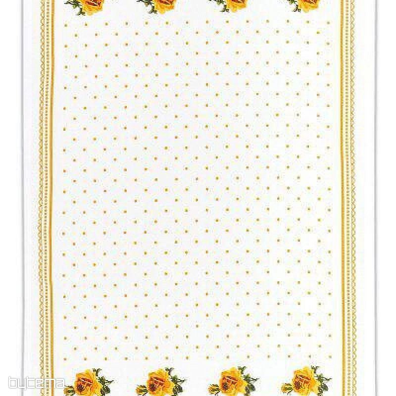 Ręczniki babci, pomarańczowe róże