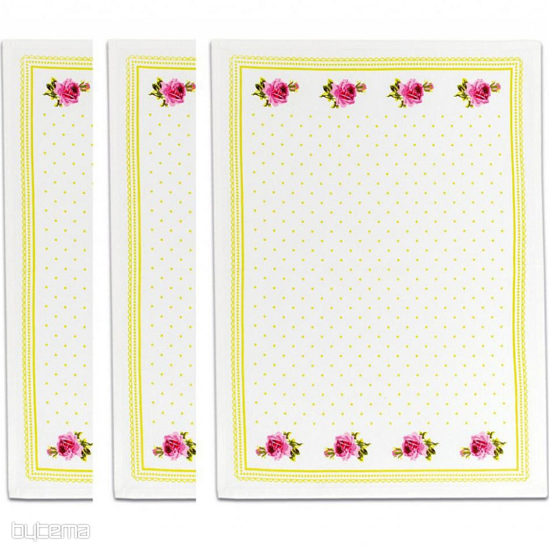 Ręczniki Babci Róże Zielone