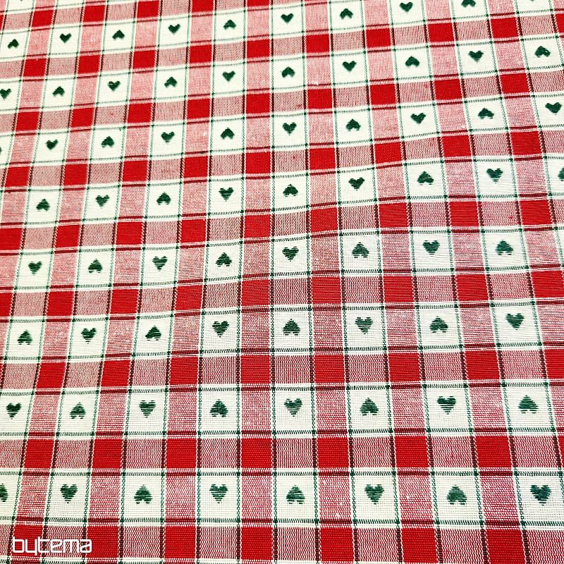 Tkanina dekoracyjna MAXI CORET czerwona