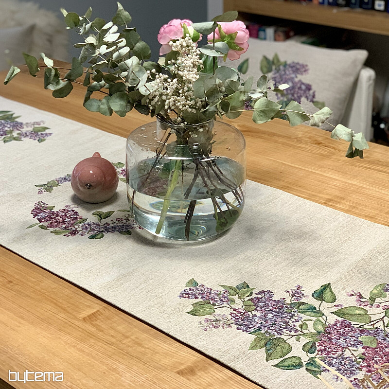 Obrus gobelinowy i szalik LILAC