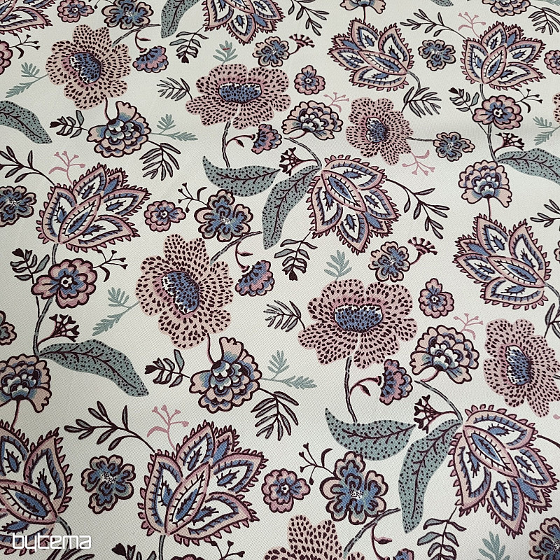 Tkanina bawełniana KWIATY BOHO
