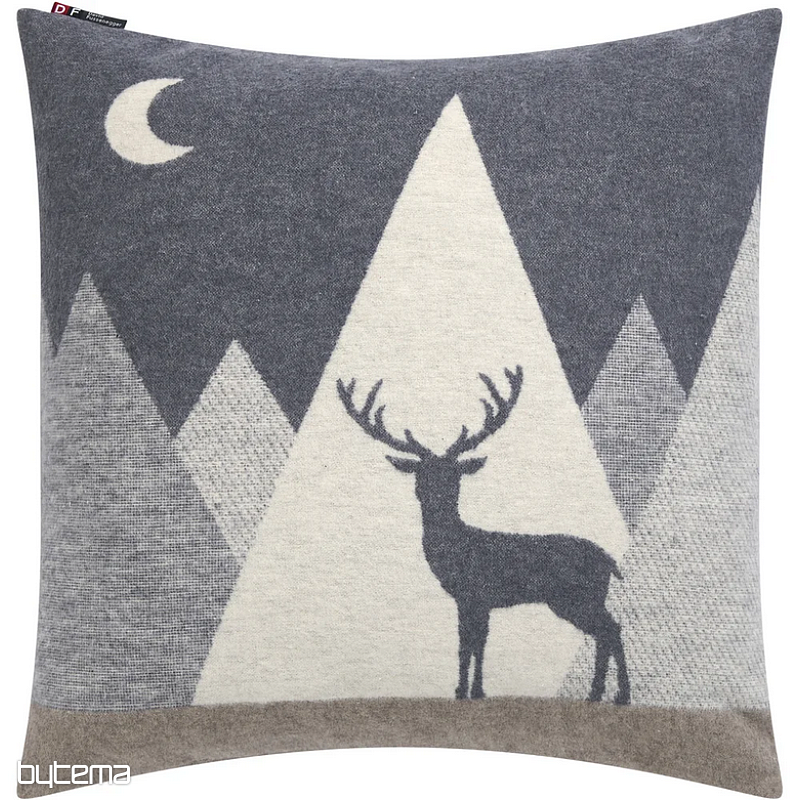 Pokrywa dekoracyjna DF JELEN SILVRETTA szara