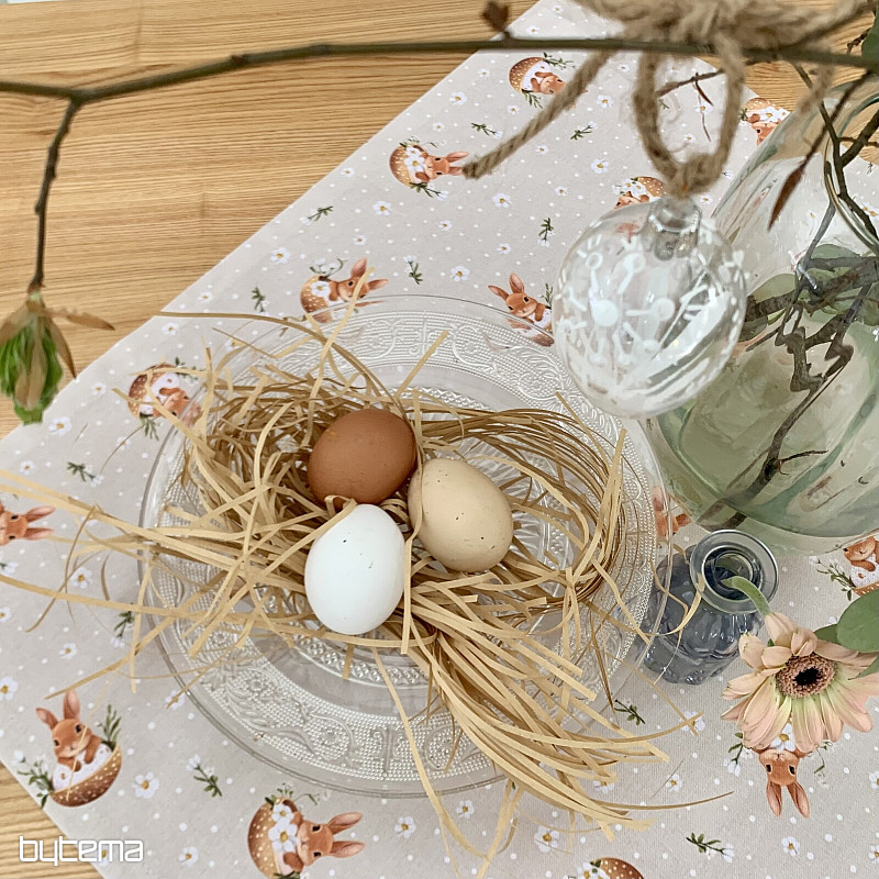 Obrus i szalik wielkanocny KRÓLICZEK NELA