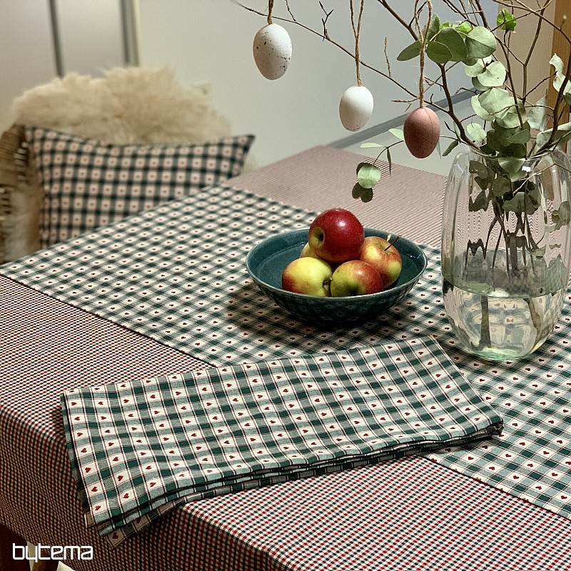 Obrus i szalik MAXI CORET zielony