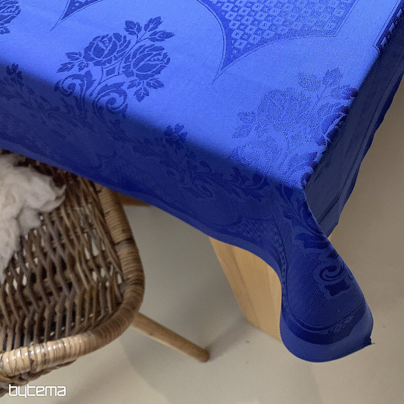 Obrus DAMASK granatowy 140 x 220