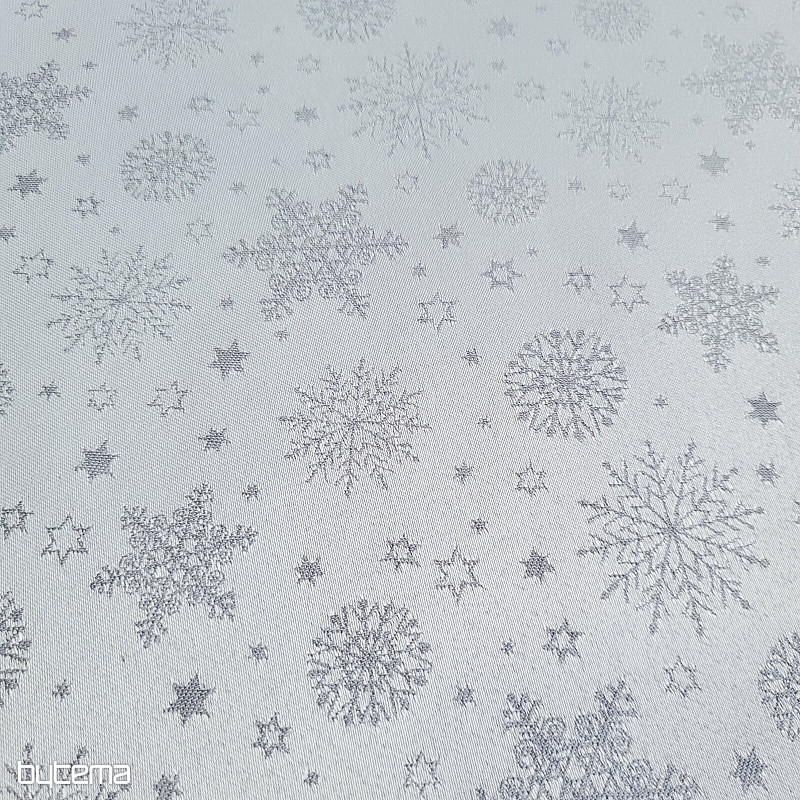 Tkanina dekoracyjna gładka FLAKES MIX SZARY