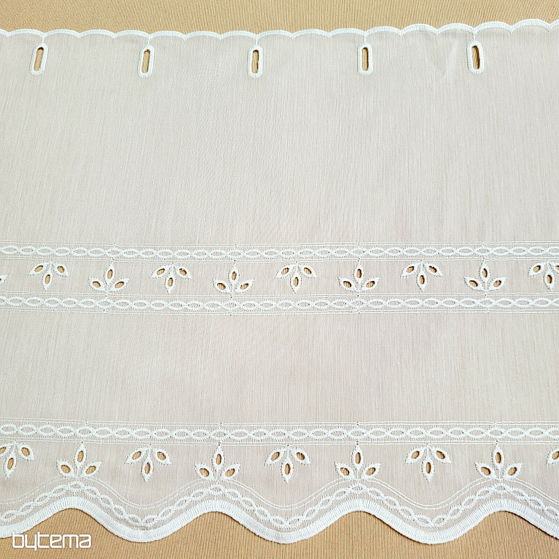 Zasłona do witrażu GERSTER 11885 kremowa