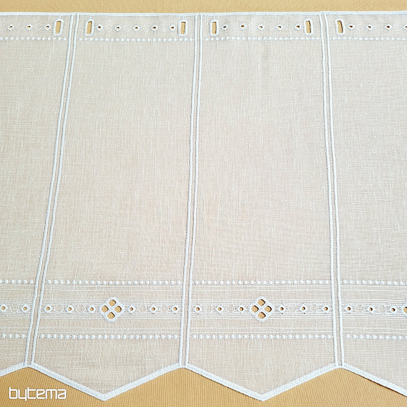 Zasłona do witrażu GERSTER 11884 biała