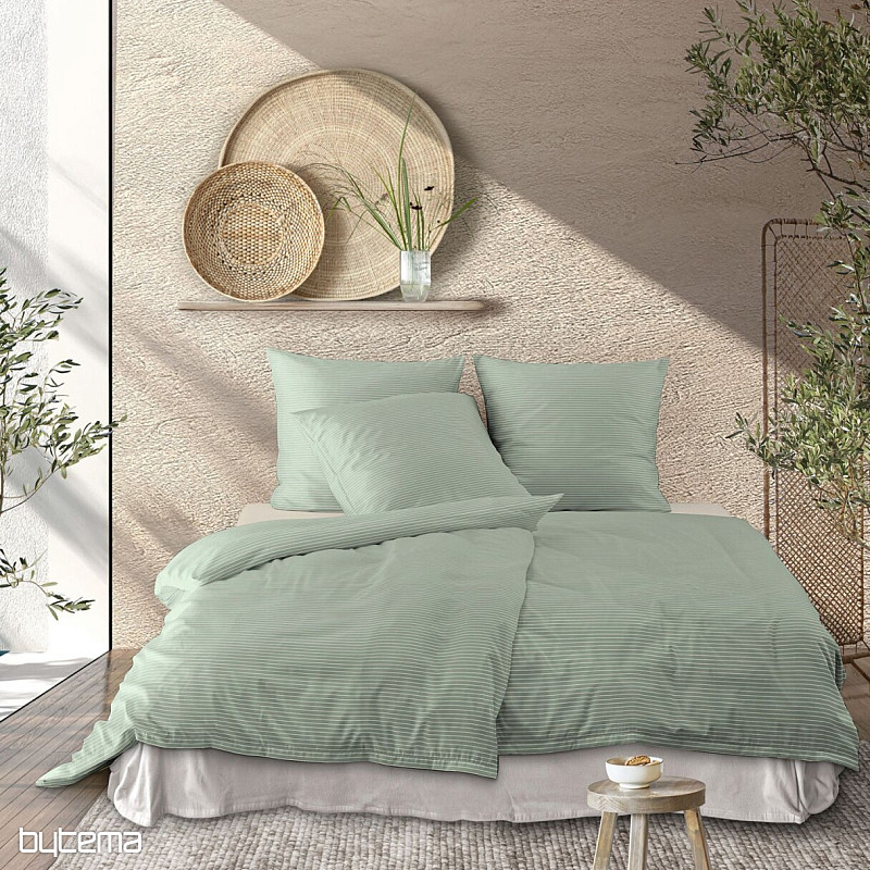 IRISETTE luksusowa satyna bawełniana TOKIO 8607-30 zielona