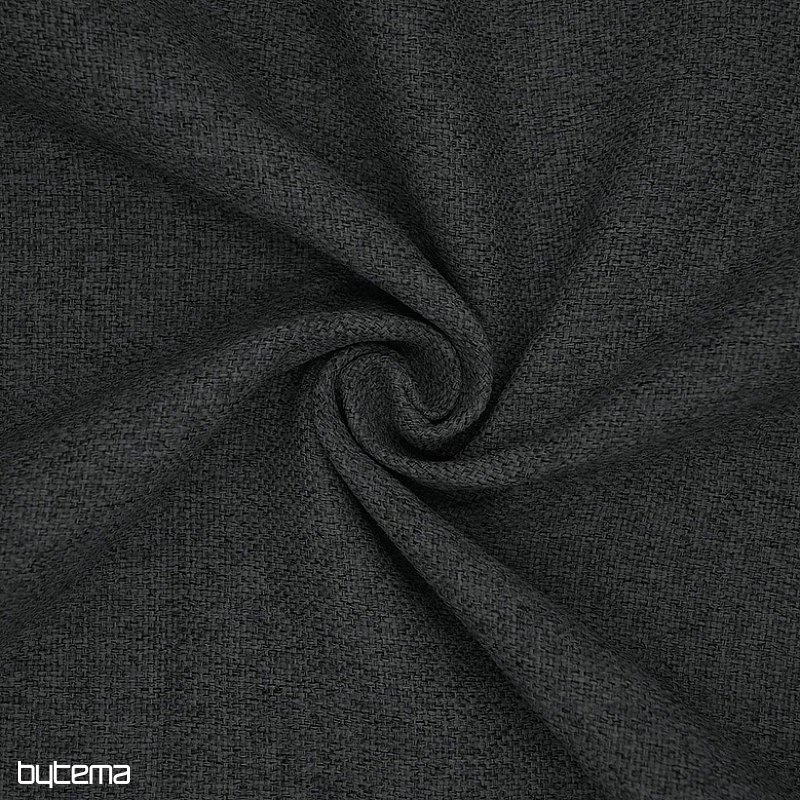Jednolita tkanina dekoracyjna designerska DIM OUT GERSTER 77045/0810 ANTRACYT