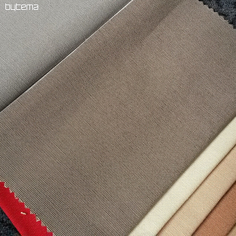 Tkanina dekoracyjna jednokolorowa LISO 109 beżowo-taupe