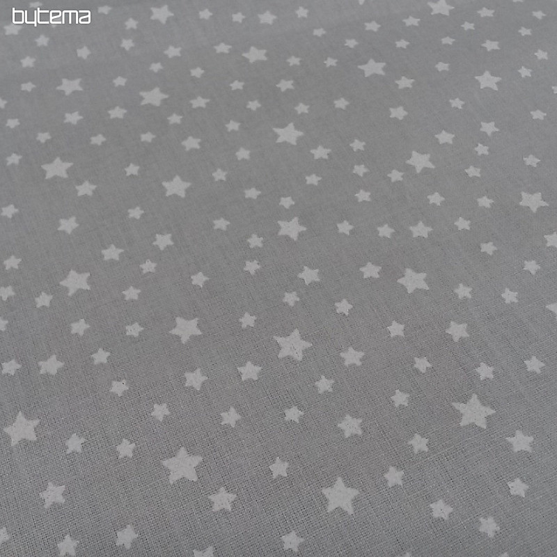 Bawełniana tkanina STARS szara