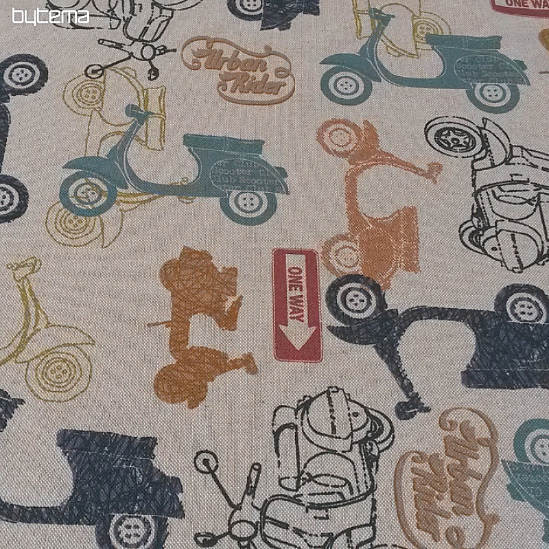 Dekoracyjne tkaniny skutery Druk cyfrowy VESPA