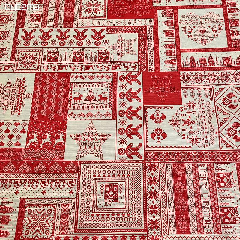 Świąteczna tkanina dekoracyjna ORNAMAYO
