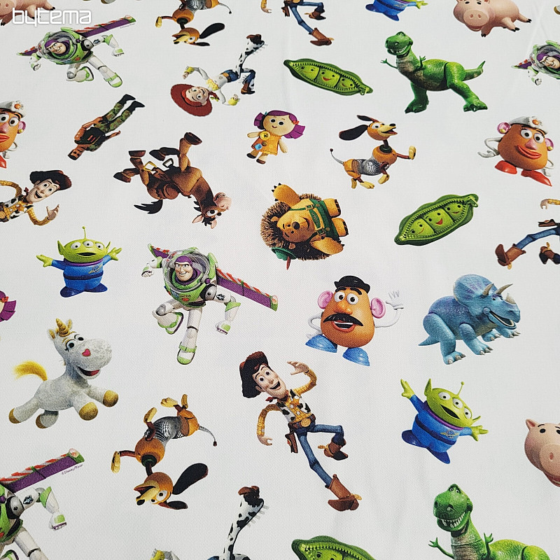 Tkanina dekoracyjna dziecięca TOY STORY duża
