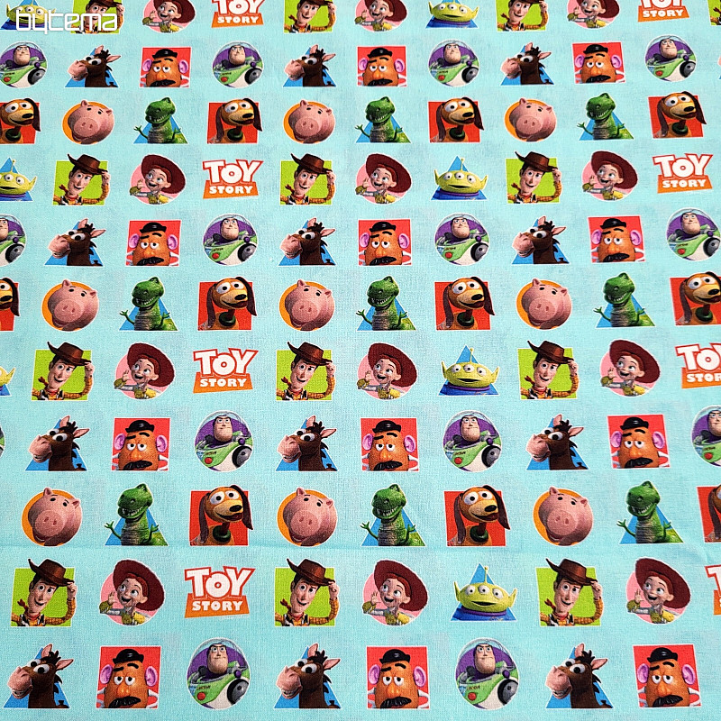 Tkanina bawełniana TOY STORY PATCH