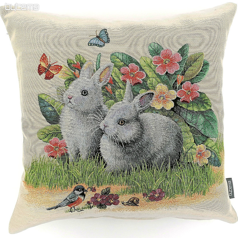 Poszewka na poduszkę gobelinową RUNNIES IN THE GRASS