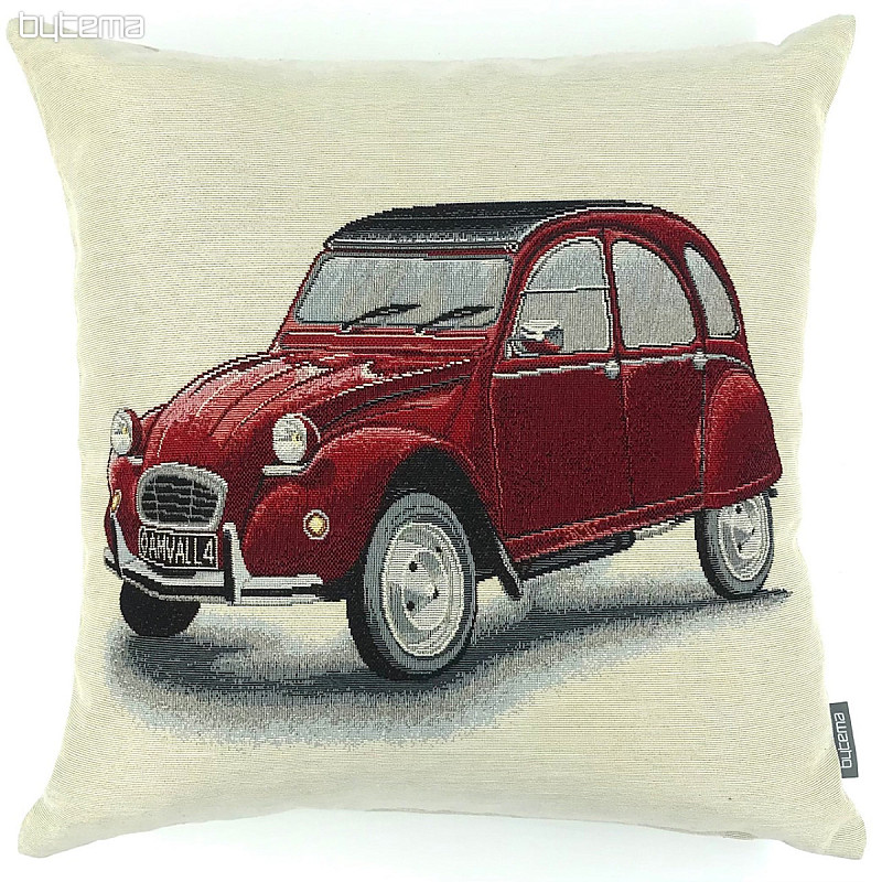 Gobelin na poduszkę Citroën 2CV czerwony