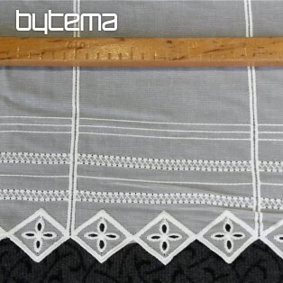 witrażowa zasłona 24313 kremowa