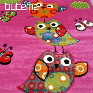 Dywan dziecięcy OWLS i SOWY różowy