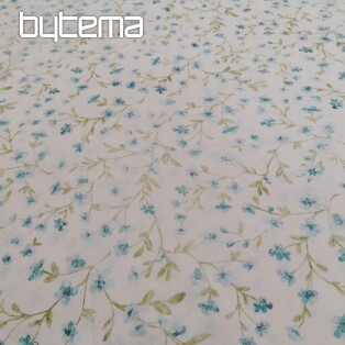 Tkanina bawełniana Mini Sakura w kolorze niebieskim