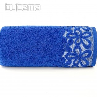 Luksusowy ręcznik i ręcznik kąpielowy BELLA niebieski