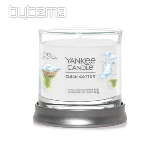 świeczka YANKEE CANDLE zapach CLEAN COTTON TUMBER SMALL