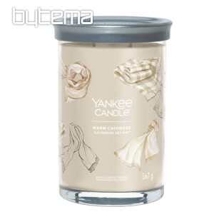 świeczka zapachowa YANKEE CANDLE WARM CASHMERE TUMBER DUŻA 2 KNOTY