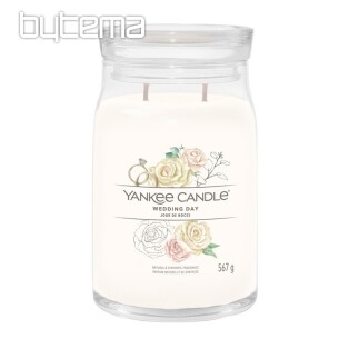 świeca zapach YANKEE CANDLE DZIEŃ ŚLUBU SZKŁO DUŻE 2 knoty