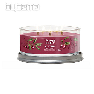 świeczka zapachowa YANKEE CANDLE BLACK CHERRY TUMBER MEDIUM 5 knotów