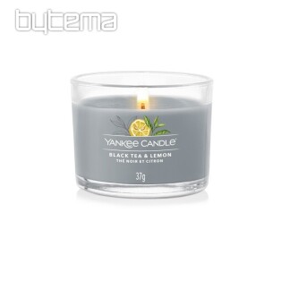 świeca YANKEE CANDLE o zapachu BLACK TEA i CYTRYNA W SZKLE 37 g