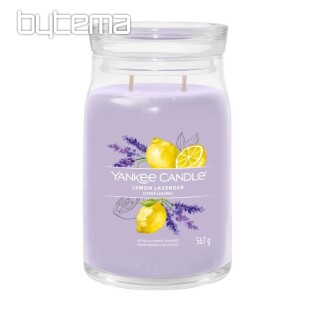 YANKEE CANDLE - LEMON LAVENDER SZKŁO DUŻE 2 knoty