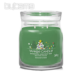 świeca zapachowa YC SHIMMERING CHRISTMAS TREE GLASS MEDIUM 2 knoty