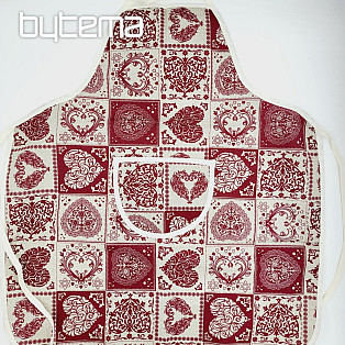 Fartuch z śliniaczkiem PATCHWORK SERCE